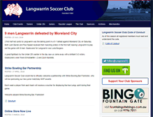 Tablet Screenshot of langwarrinsoccerclub.org.au